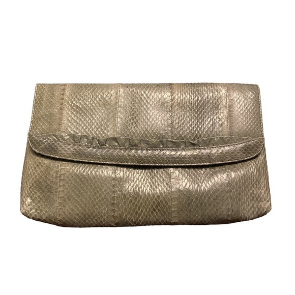 Magnum Handbags - Vintage Magnum snakeskin clutch. Never worn.